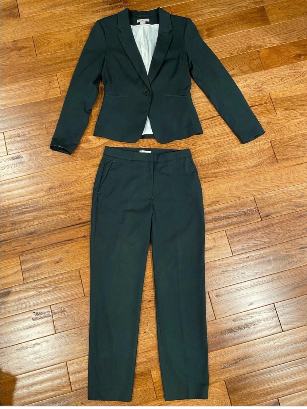H&M dark winter green Women's Tailored Blazer & Pants Set